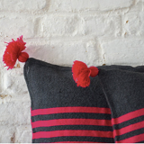 Grey and pink cushion