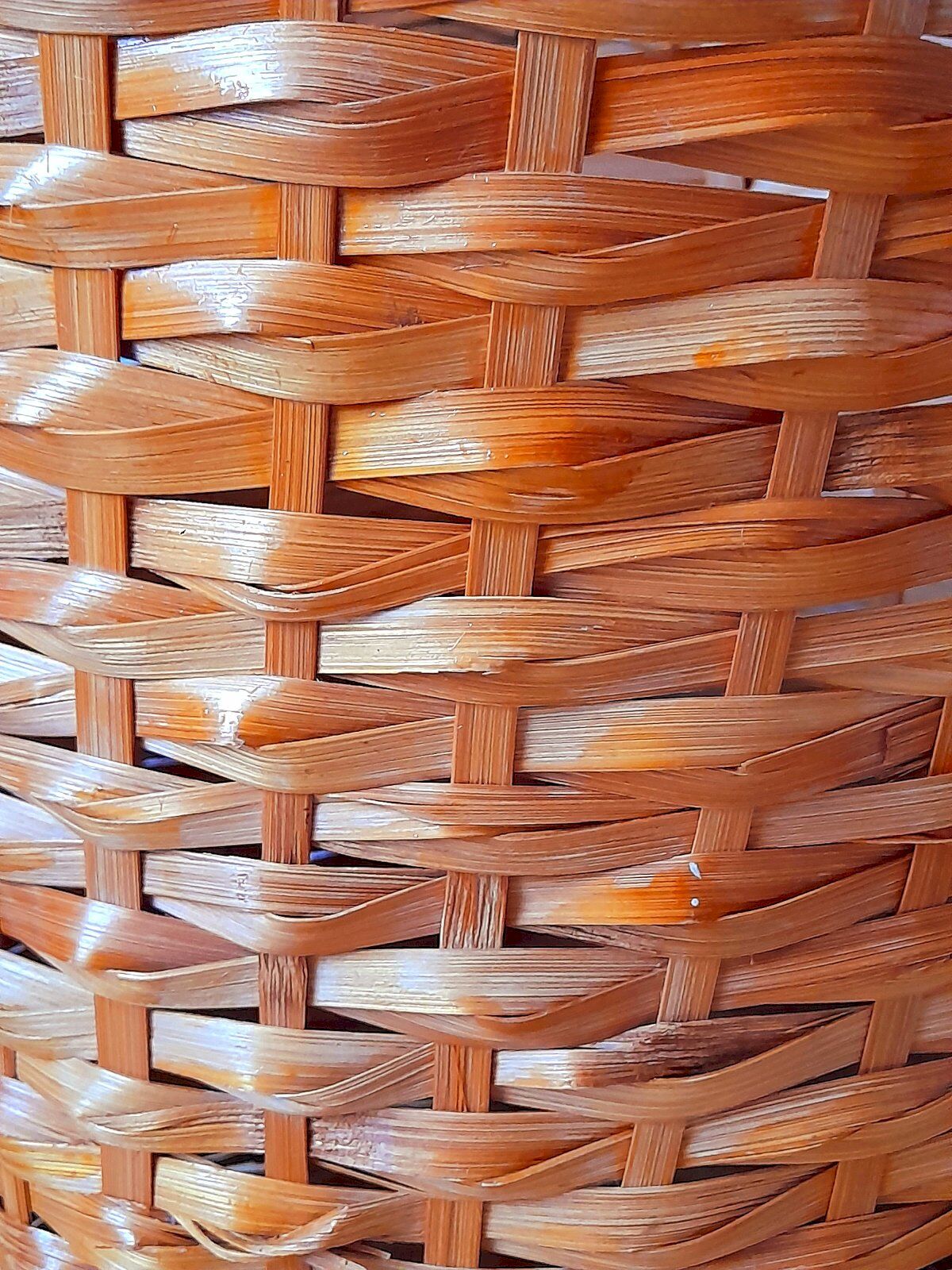 Corbeille à papier ou cache pot en osier