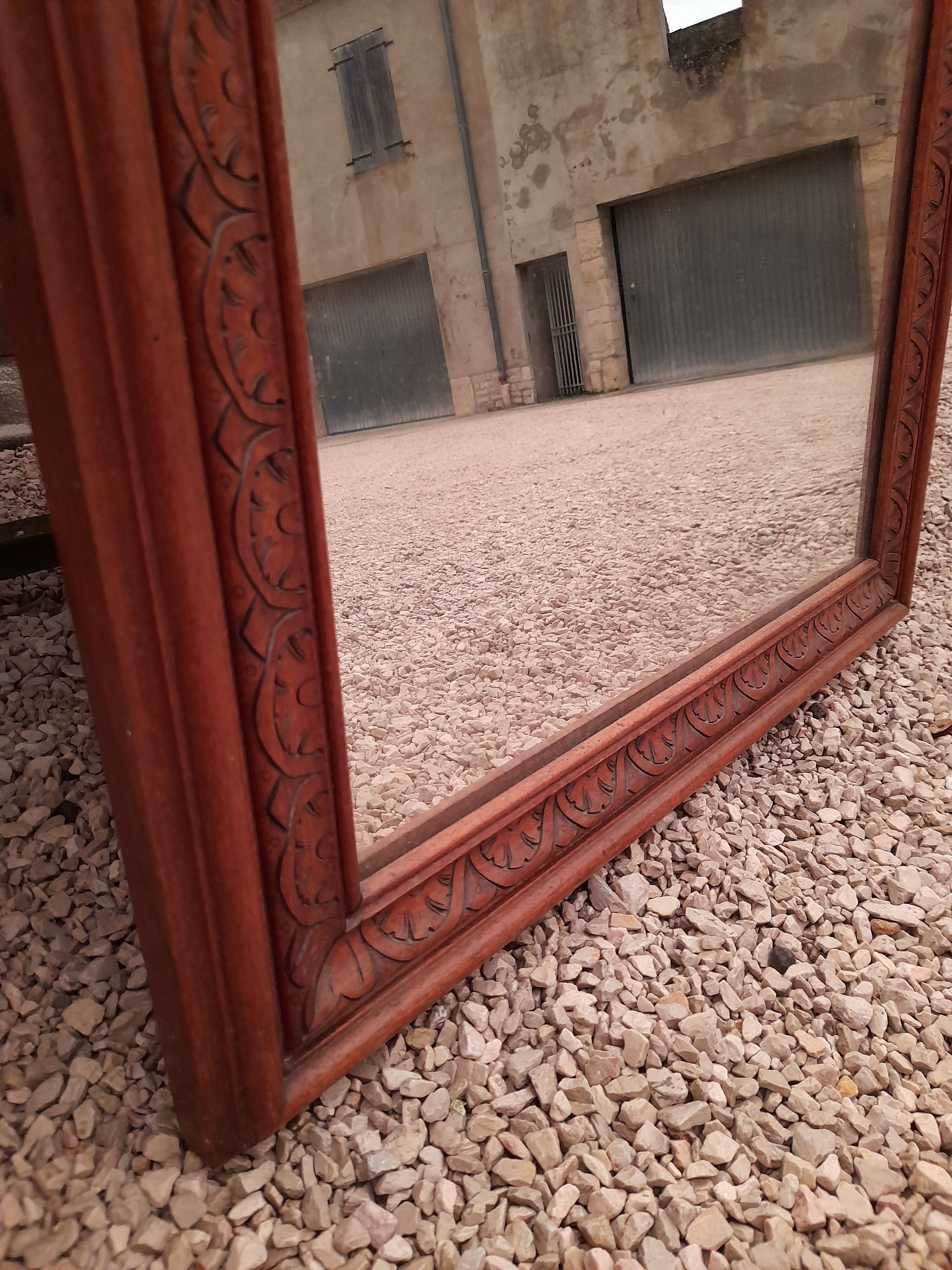 Louis XV style mirror in Walnut XXème