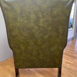 Fauteuil à oreille vert