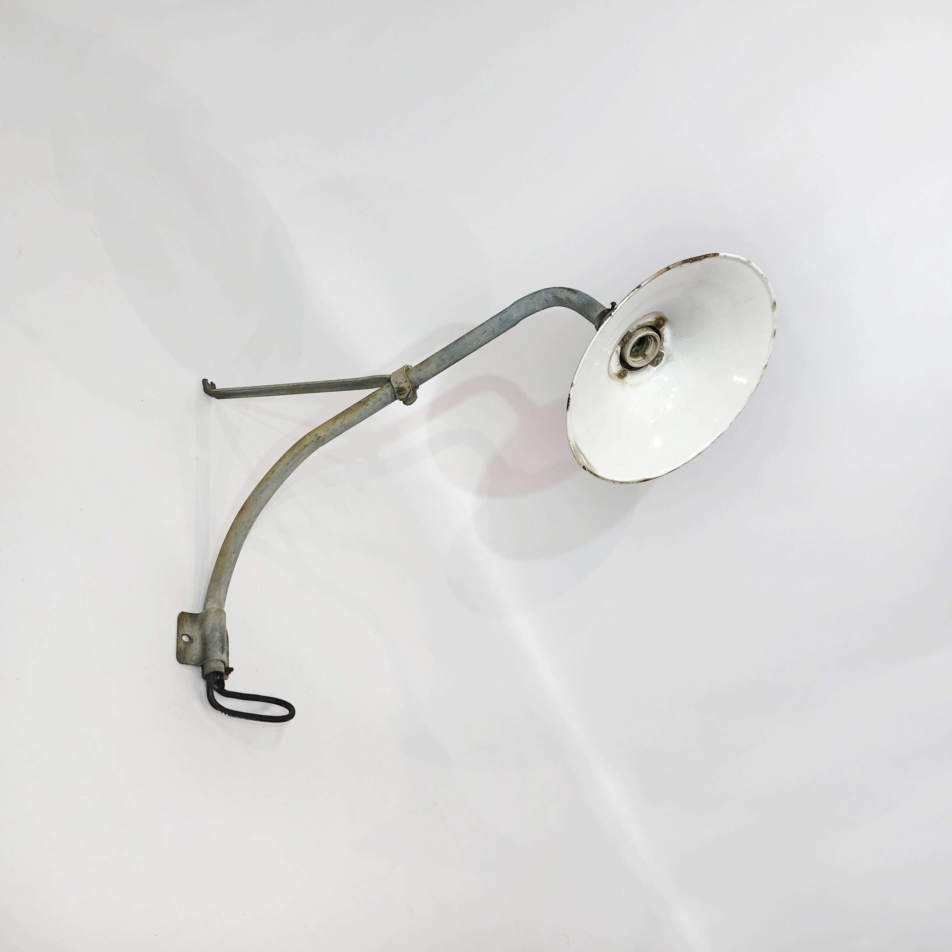 Large Greek Industrial Army Wall Light 1  1950s