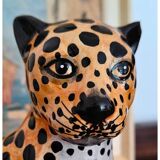 Léopard en céramique