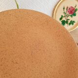 Set of 8 flat plates in Chantilly Longchamp sandstone France vintage