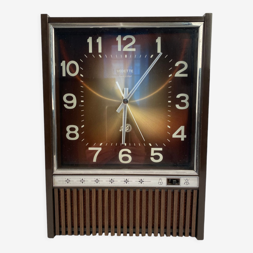 Horloge murale Vedette Transistor années 70 | Selency