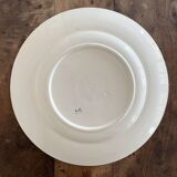 Round iron earth dish monogram “N” KG Lunéville