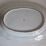 Compotier, soup tureen, vegetable dish in Rouen earthenware