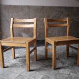 Pair of Danish pine chairs