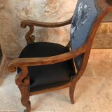 Mountain style restaurant style armchair