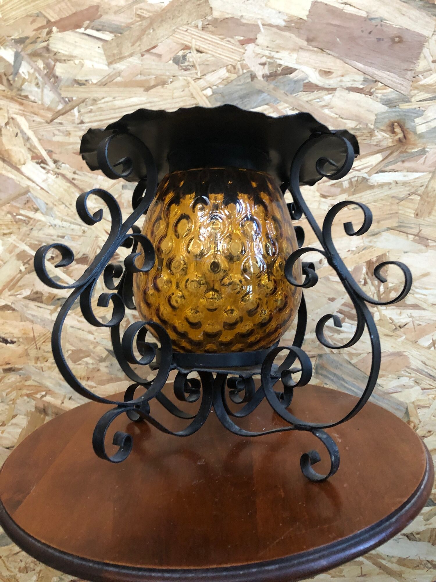 Old suspension lantern metal black