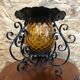 Old suspension lantern metal black