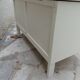 Re-enchanted vintage toy chest in beige, wooden tray.