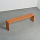 Mountain bench in solid pine, France, circa 1975