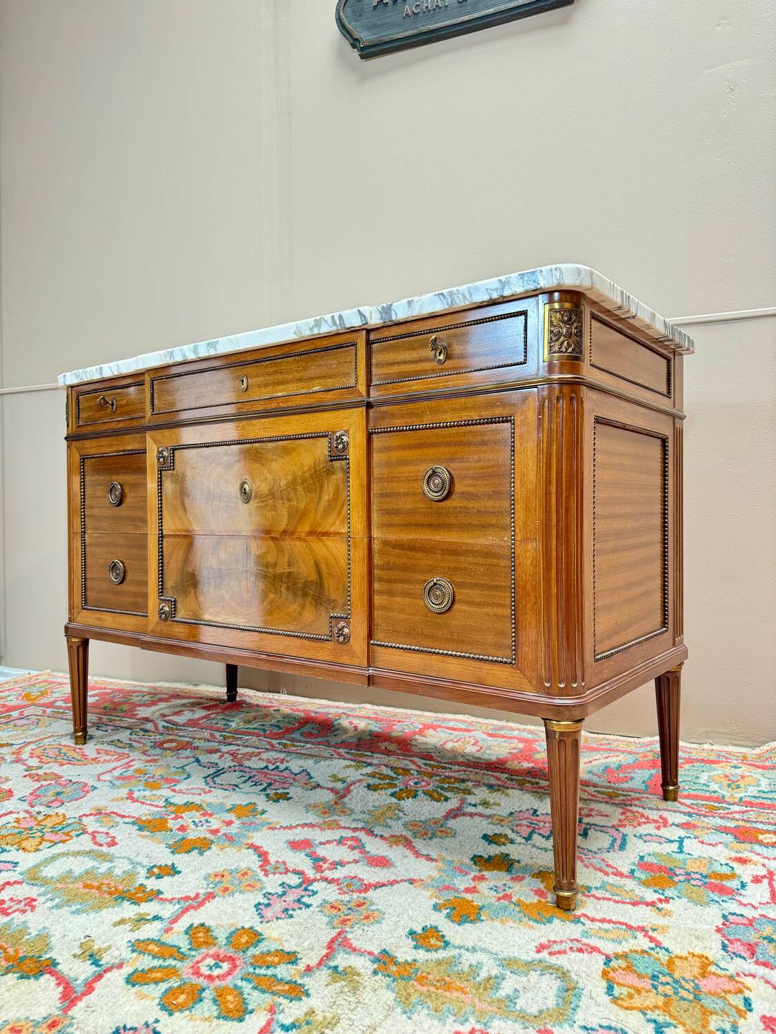 Louis XVI Style Mahogany Chest of Drawers