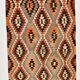 Tapis Kilim Vintage – Motifs Géométriques Tribaux, Tissé Main, 172x346 Cm