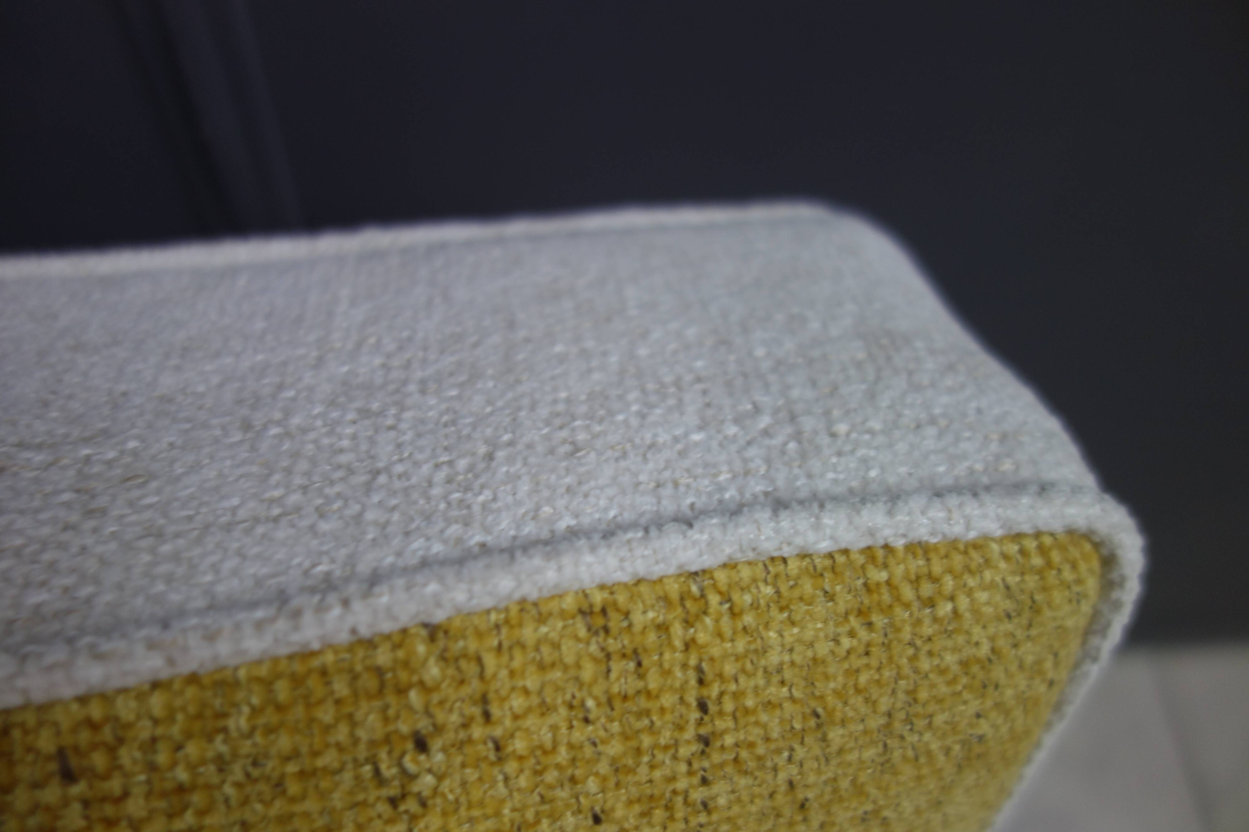 Jindrich halabala chairs yellow and white