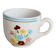 Vintage Salins earthenware coffee cup - Floral pattern