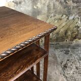 Antique Edwardian Quarter Oak Revolving Library Bookcase Pedestal