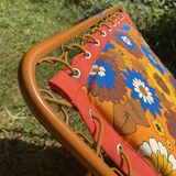 Vintage and new 70s sun lounger