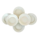 Set of six white porcelain deep plates by Pillivuyt.