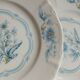 12 antique dessert plates in Chauvigny porcelain
