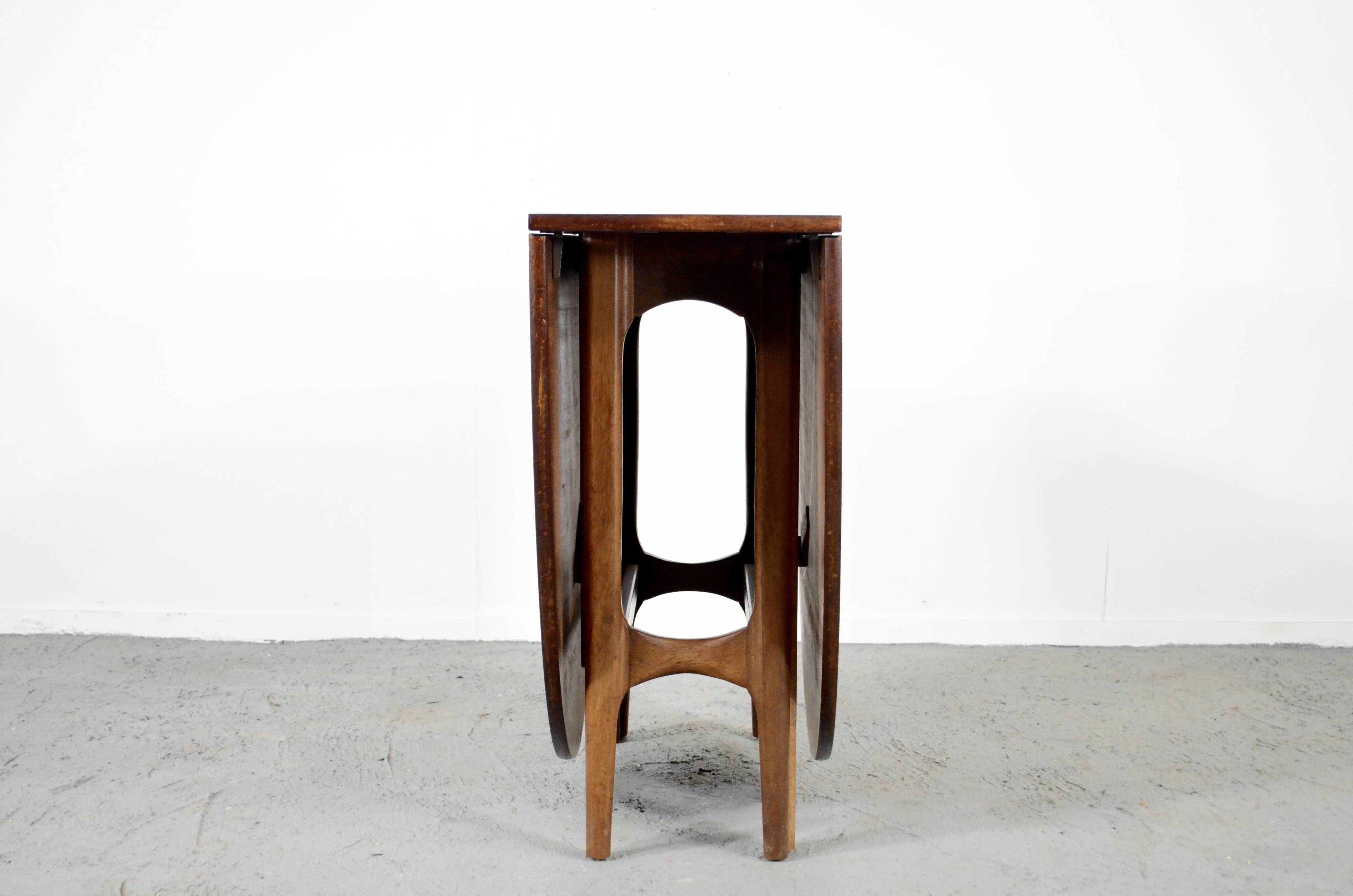 Midcentury Drop Leaf Teak Table. Vintage Modern / Retro / Danish Style.