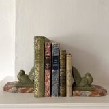 Paire de serre-livres Art déco pigeons