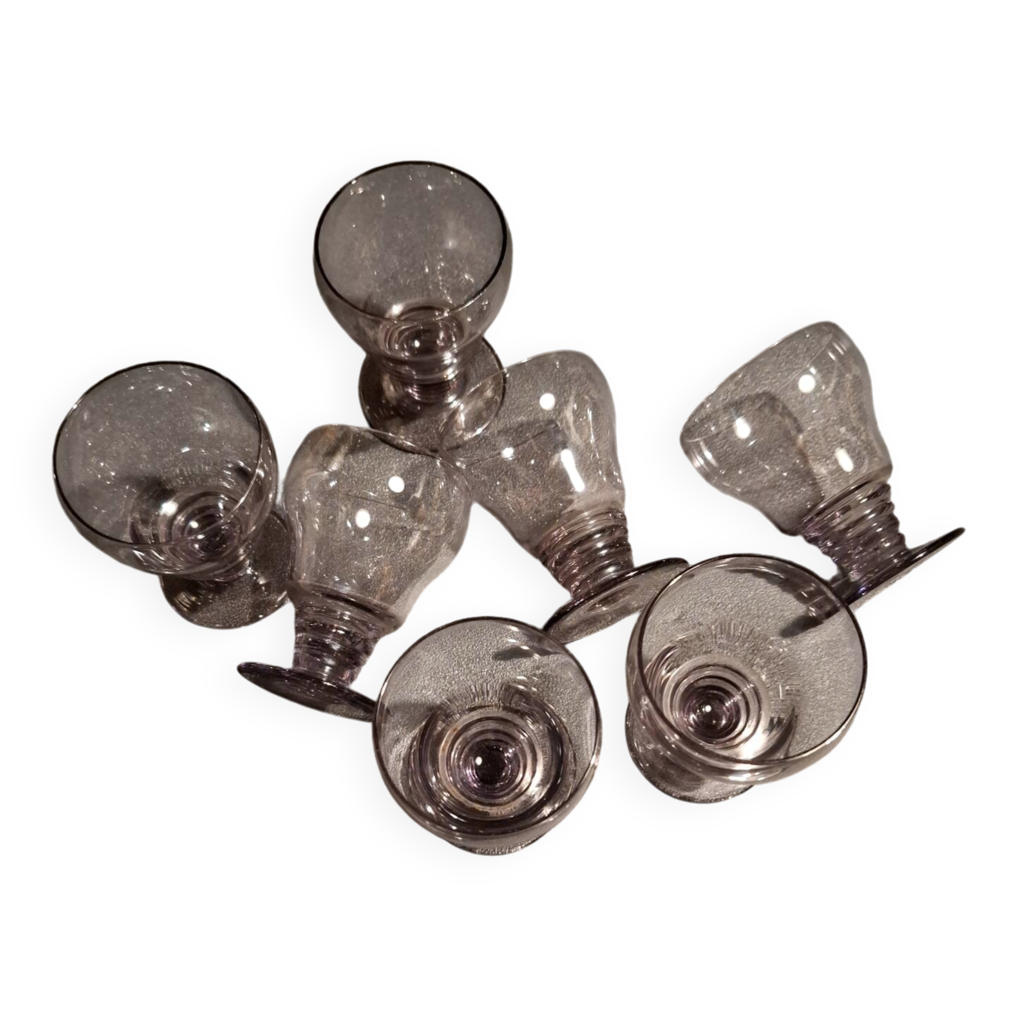 Set of 6 Art Deco aperitif glasses