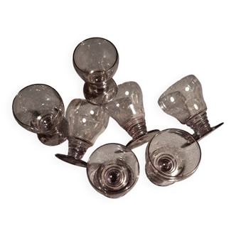 Set of 6 Art Deco aperitif glasses