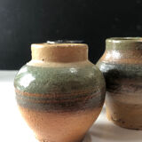 Set of 3 stoneware pots by Jules Guérin