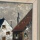 Original Swedish Oil on Canvas – "Houses", Unknown Author – Signed, Vintage and Framed – 61 x 51 cm (24 x 20 inches)
