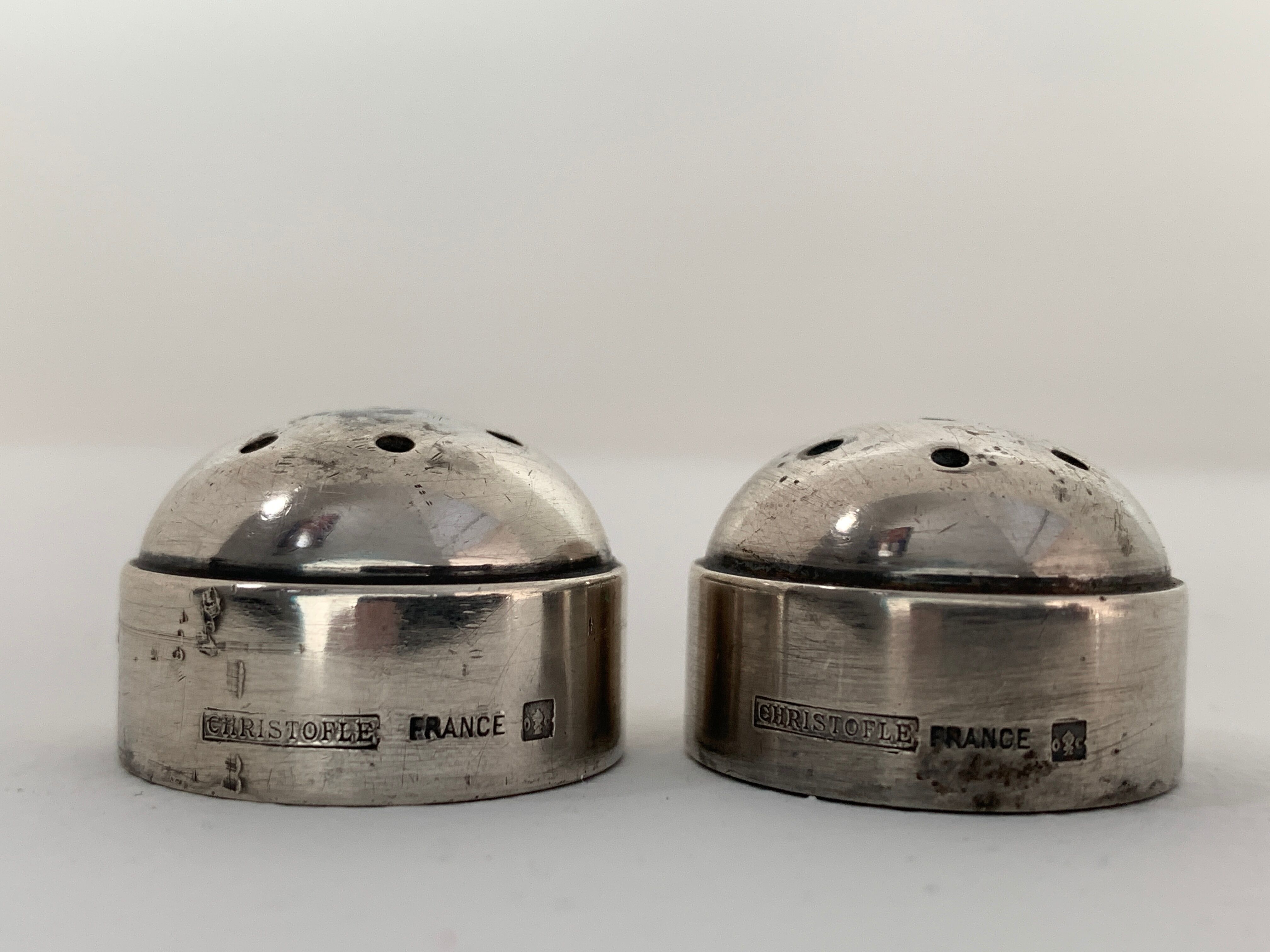Christofle art deco salt and pepper shaker