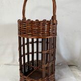 Vintage rattan bar basket