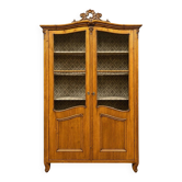 Glass library in Louis XV style, opening with two doors at the front.