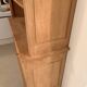 Solid oak library sandblasted