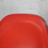 Ray & Charles Eames, édition Herman Miller, set de 4 chaises oranges. Circa 1960