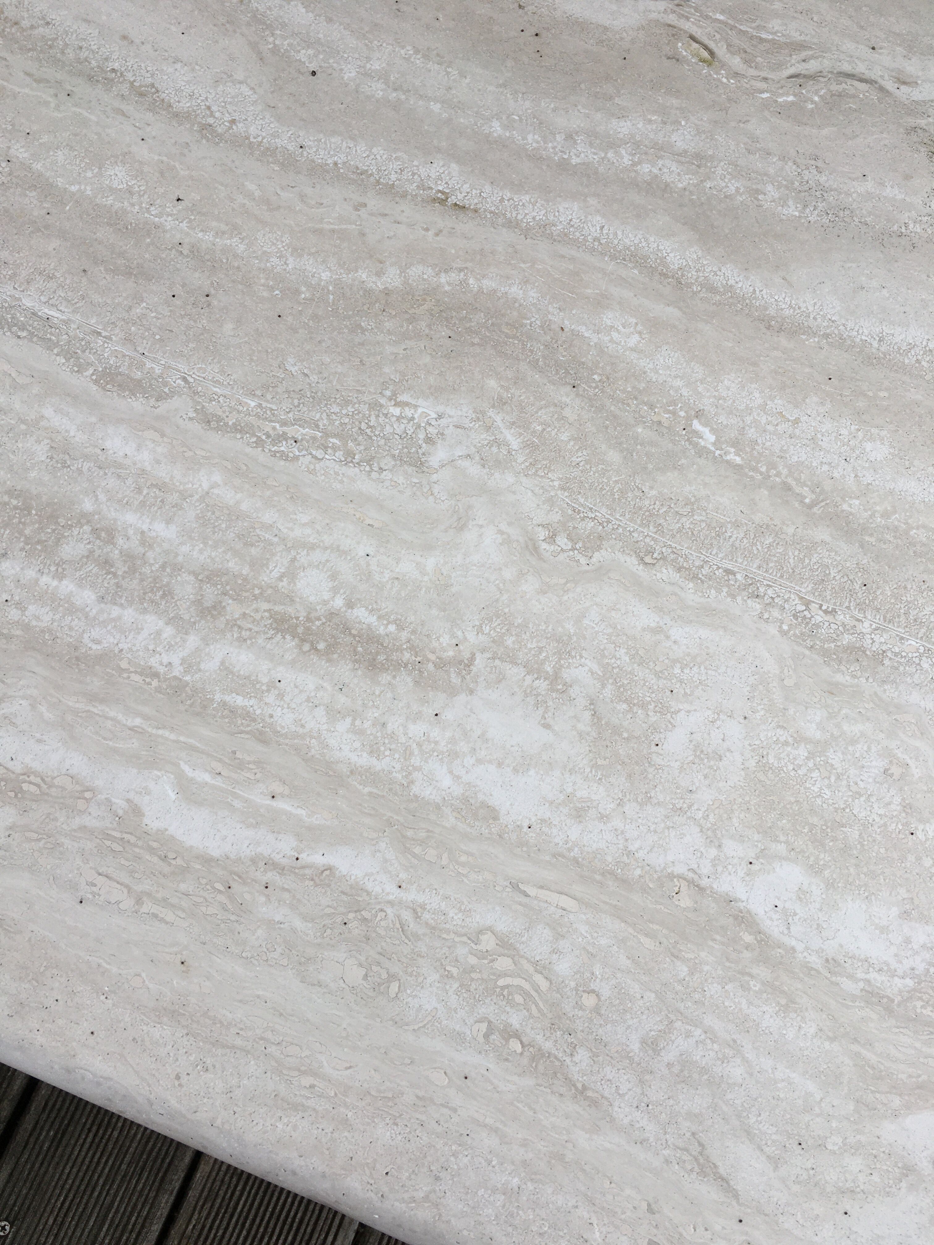 Travertine coffee table