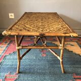 Rattan coffee table