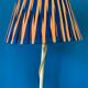 Lampadaire liseuse vintage en rotin