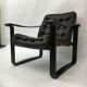 Mid-century safari lounge chair design by Oy Bj Dahlqvist ab, Finland, 1970s