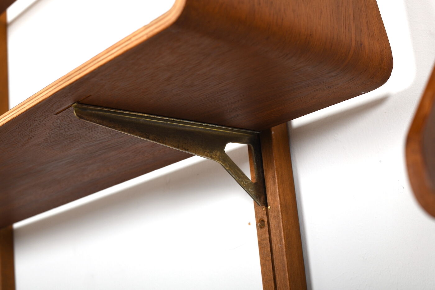 Fine danish teak wing shelf system 1950s