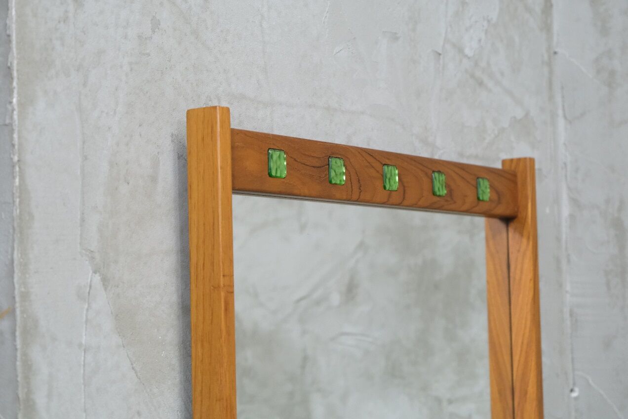 Mid-century swedish teak wall mirror from Fröseke ab, 1960s