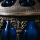Centrotavola Large Royal Sheffield Collection Blue Service Jar 1950’s