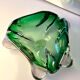 Green Murano glass vide-poche / ashtray from 1970