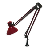 Lampe architecte rouge Made in RDA