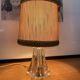 Vannes France crystal lamp - Sculpted base with original label
