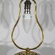 Lampe en porcelaine de chine et laiton, début XXe