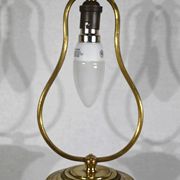Porcelain lamp of china and brass – early twentieth century