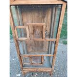 Aviary bird cage wood and wire mesh