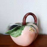 Vintage 1960s slipware fishing pitcher