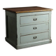 Commode vintage style industriel en sapin émaillé XX Century